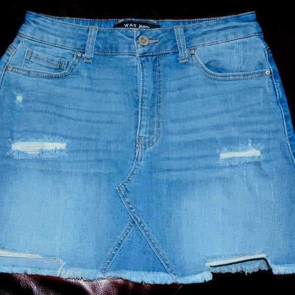 WAX JEAN DENIM SKIRT - Picture 5 of 5